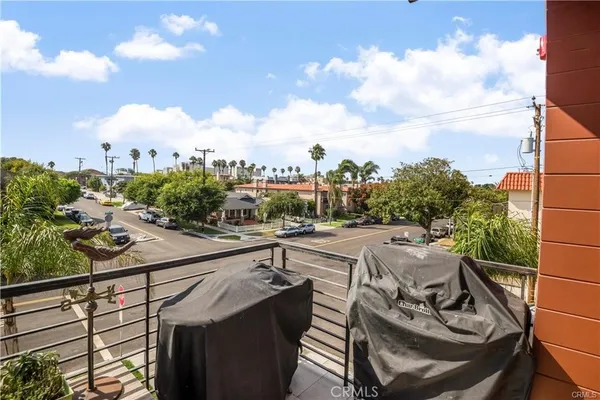 a view of a terrace with furniture