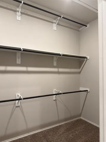 a close view of closet