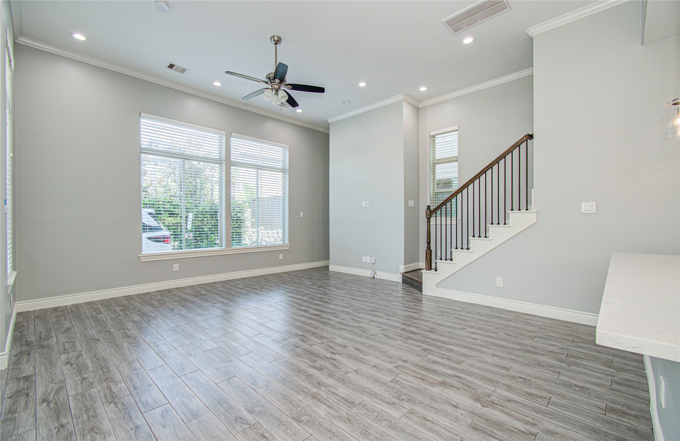 8903 Spring Knoll Forest Drive Houston, TX 77080 - Photo 18 of 29 a view of an entryway with wooden floor