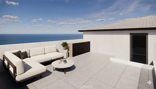 a view of outdoor space with seating