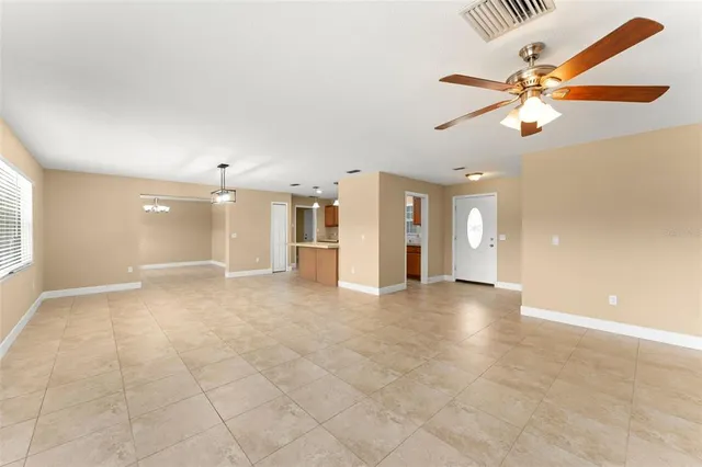a view of kitchen and window