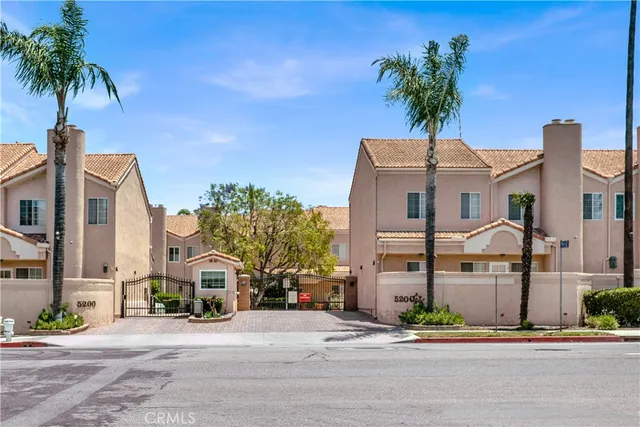 front view of a building with a street