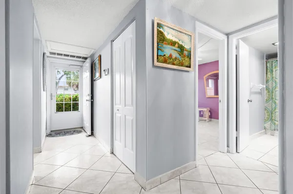 a view of an entryway door