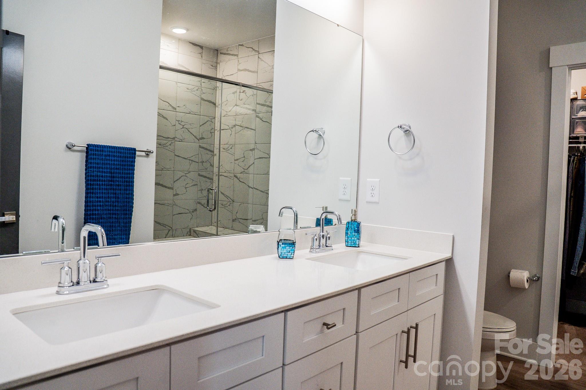 6288 Culbert Street Harrisburg, NC 28075 - Photo 16 of 40 a bathroom with a sink and a mirror