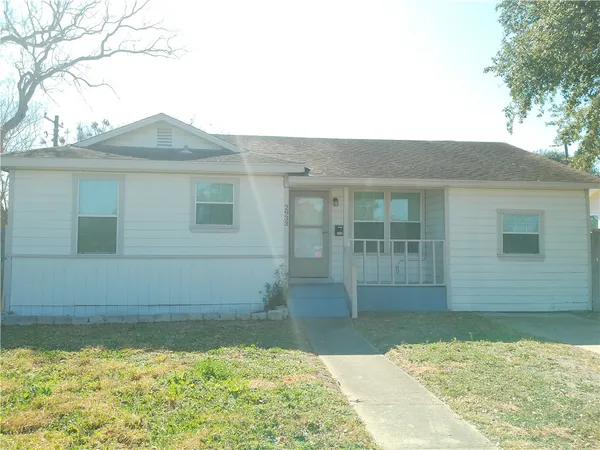 a front view of a house