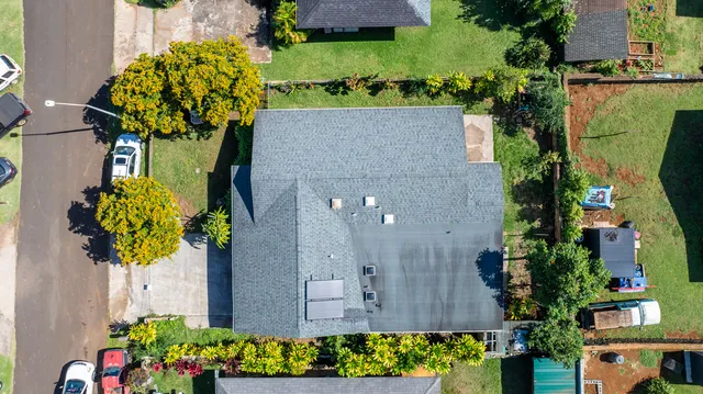 a aerial view of a house