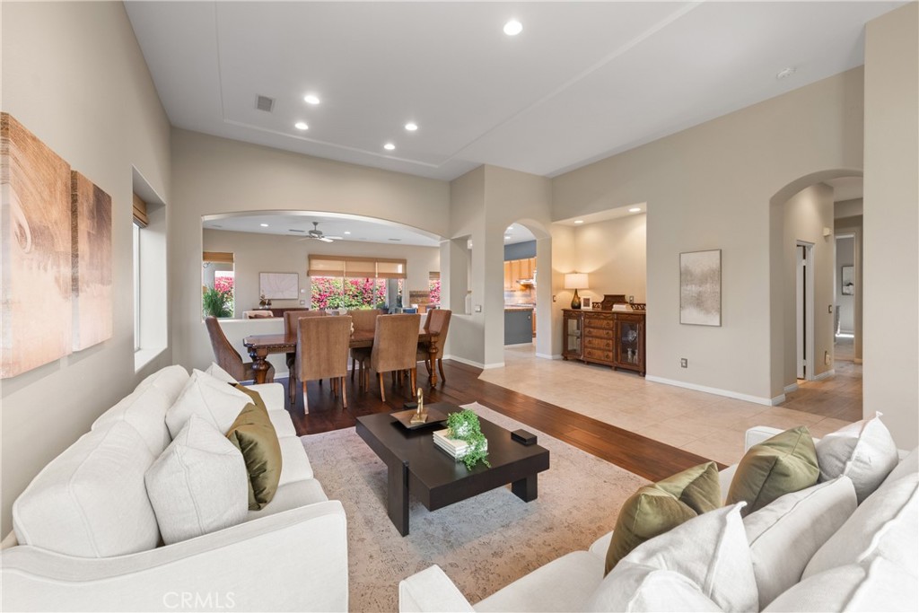 70 Rocio Court Palm Desert, CA 92260 - Photo 10 of 40 a living room with furniture and wooden floor