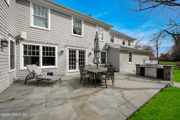 a view of a outdoor space with a patio