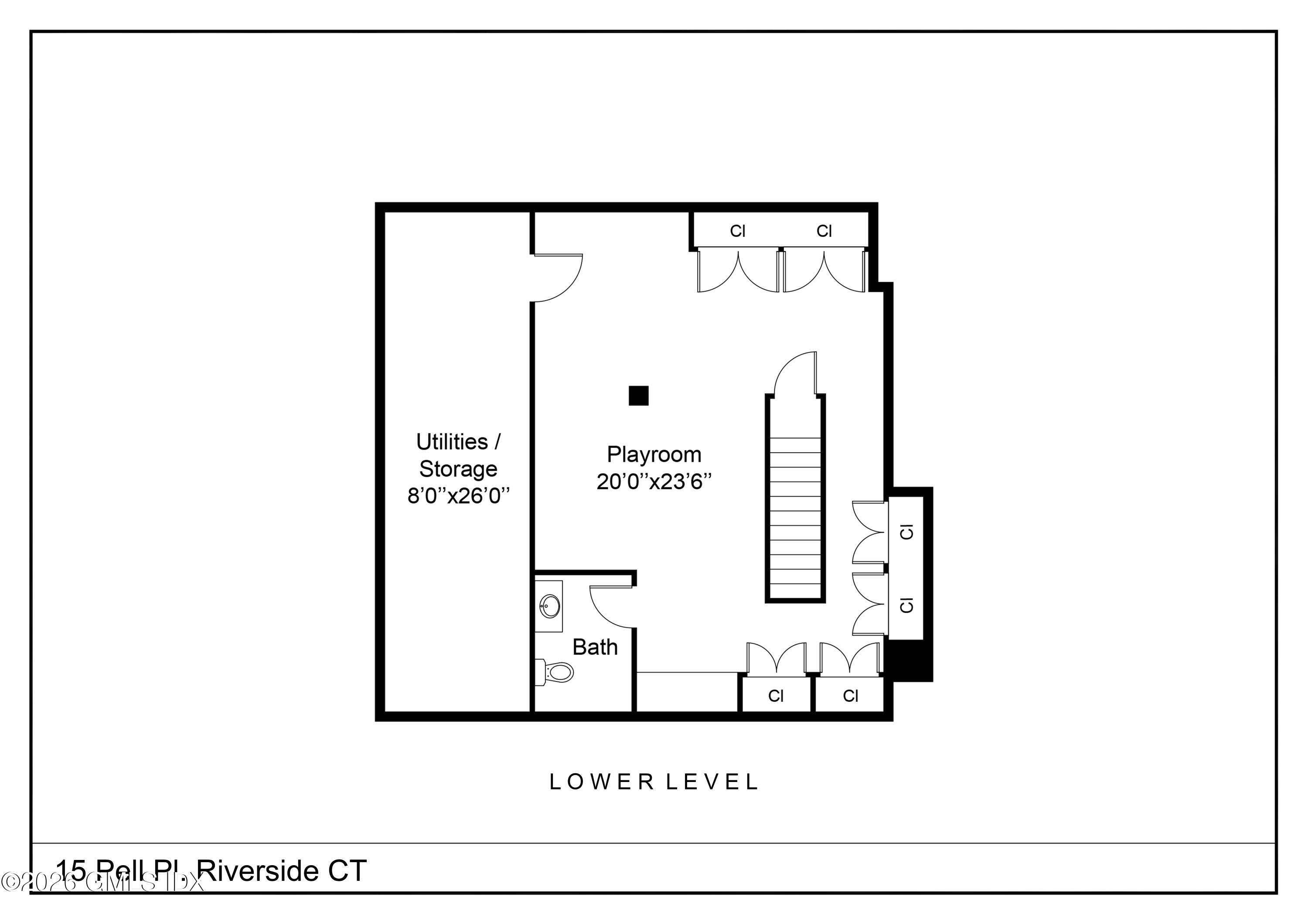 15 Pell Place Riverside, CT 06878 - Photo 35 of 35 15 Pell Pl. Riverside CT - Floor Plan LO