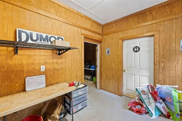 a view of swimming pool with an outdoor space and seating area