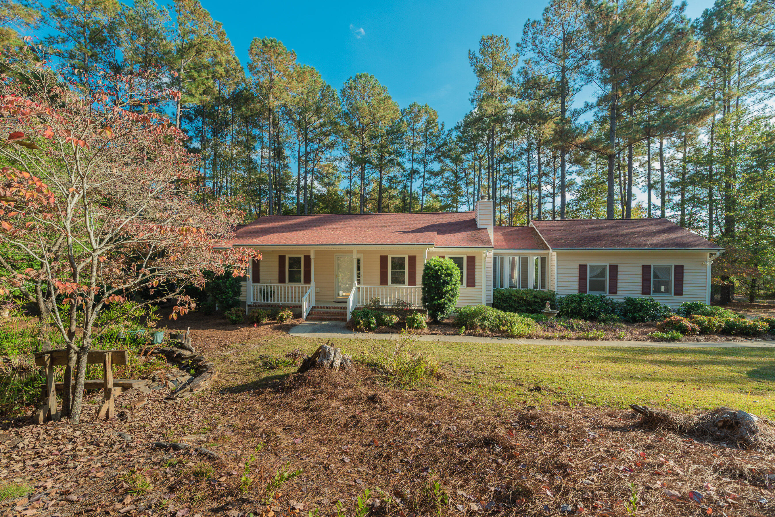 732 Wrights Mill Road Aiken, SC 29801 - Photo 5 of 50 Front of home with pond