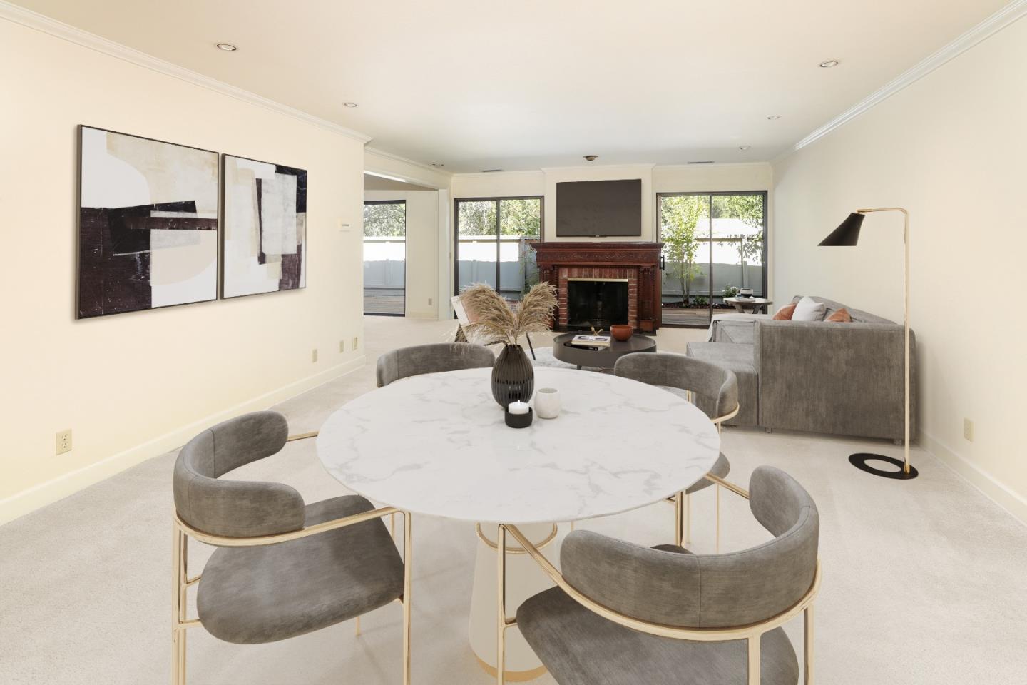 47 Bay Tree Lane Los Altos, CA 94022 - Photo 11 of 34 a kitchen with a table and chairs