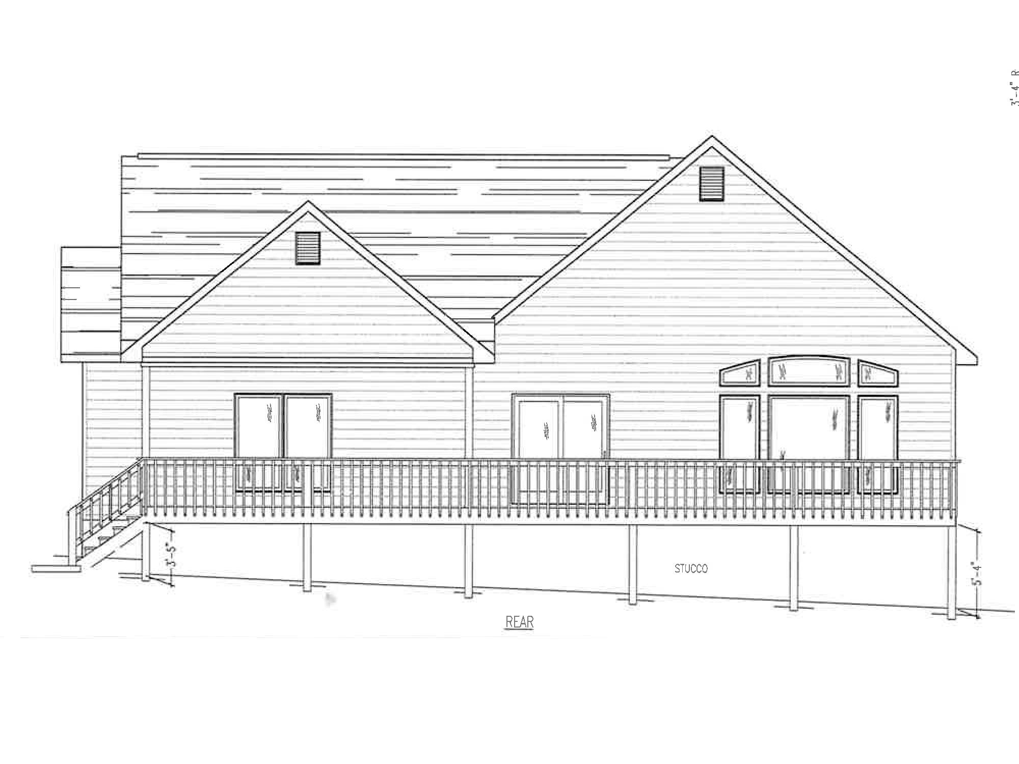 104 Peebles Road Crossville, TN 38558 - Photo 19 of 22 104 Peebles Rear Elevation