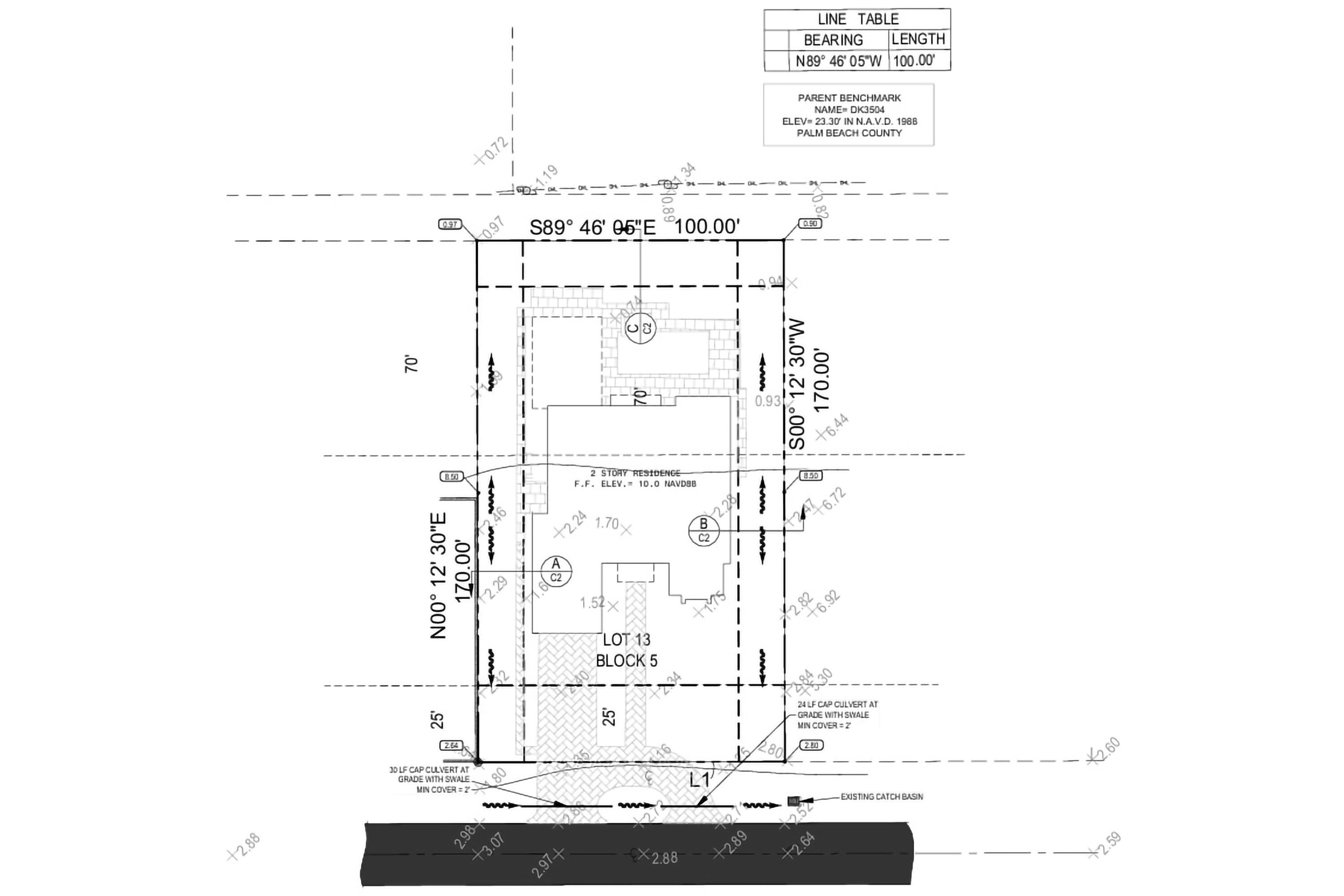 22 Hudson Avenue Ocean Ridge, FL 33435 - Photo 8 of 8 Site Building Plan
