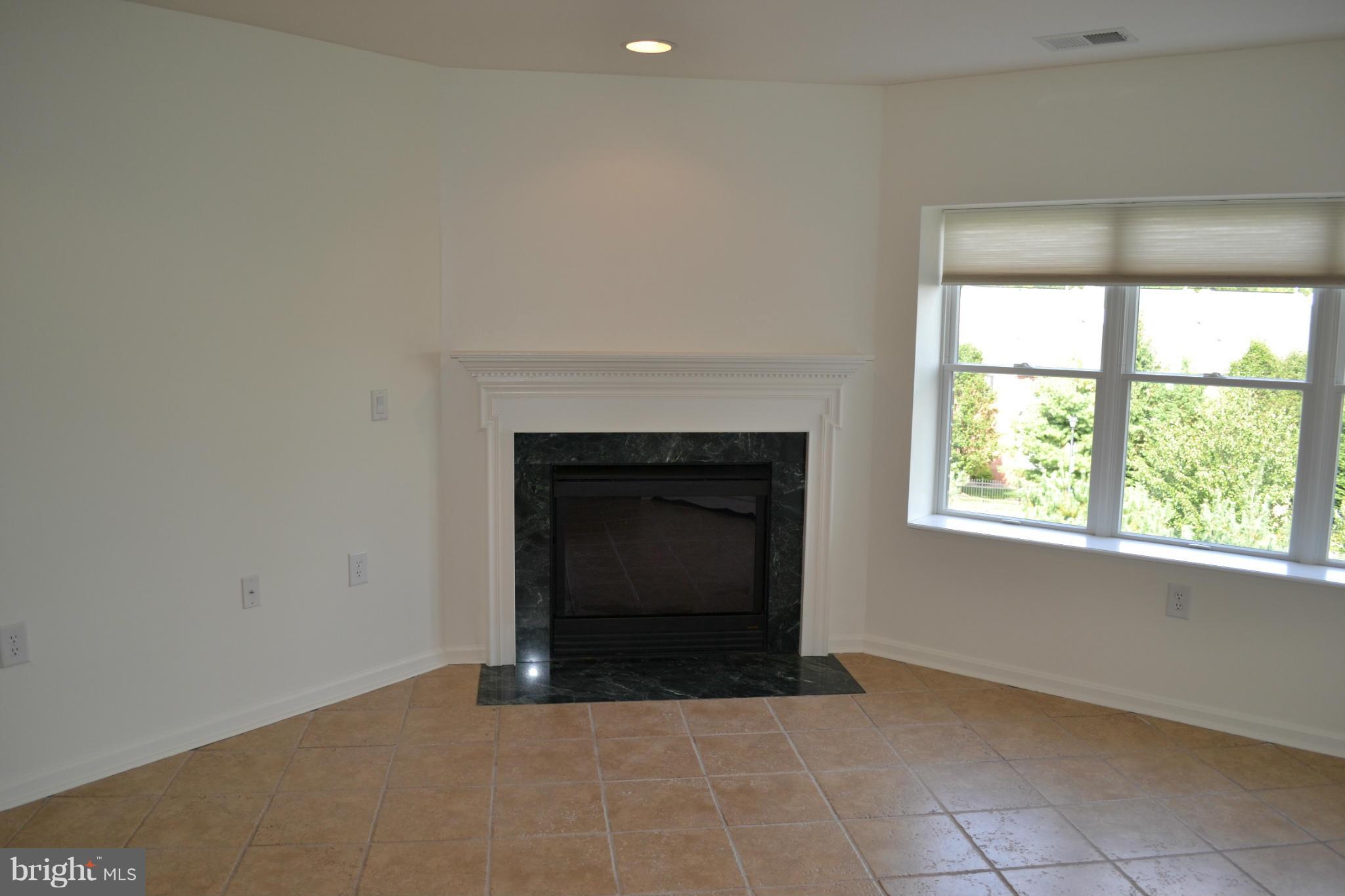 12246 Roundwood Road, Unit 405 Lutherville-Timonium, MD 21093 - Photo 4 of 16 an empty room with a fireplace and windows