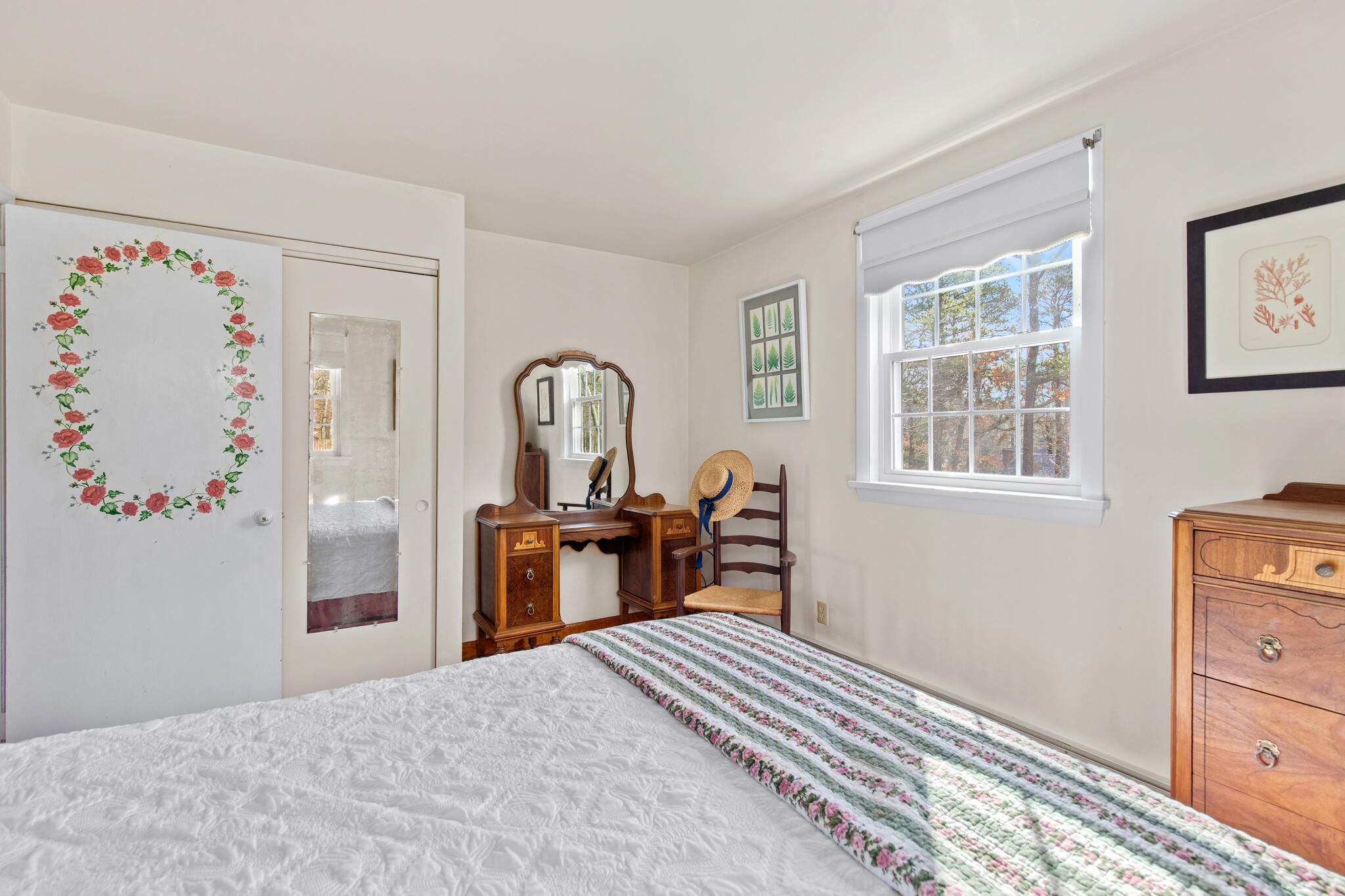 157 Jonathans Way Brewster, MA 02631 - Photo 22 of 38 a bedroom with a bed and wooden floor