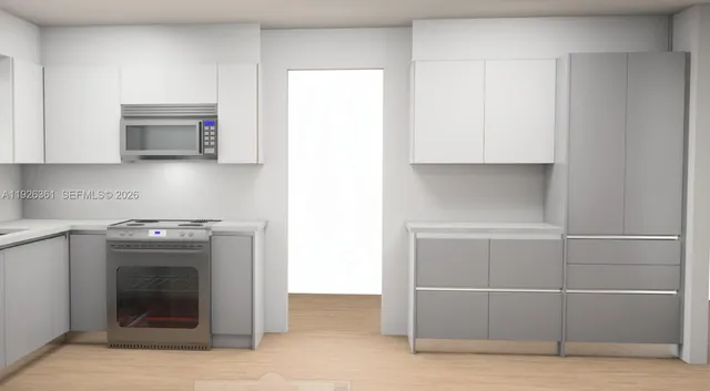 an aerial view of a residential building with lake view and boat