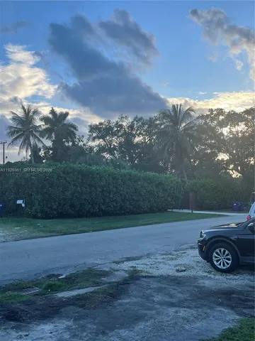 a view of a yard with an outdoor space