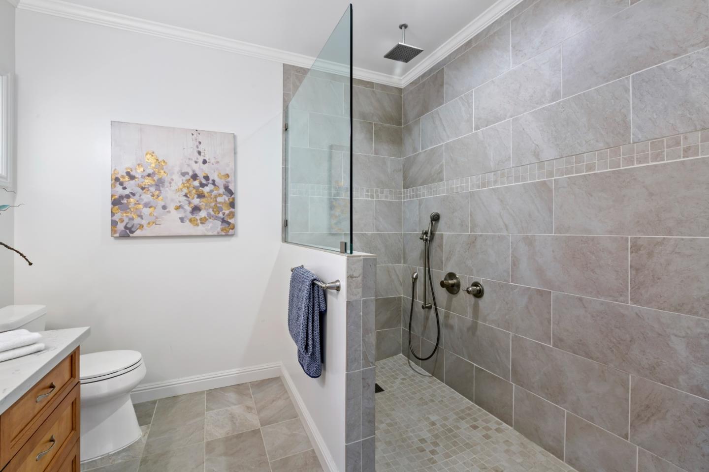 1001 Harvard Road San Mateo, CA 94402 - Photo 32 of 54 a bathroom with a toilet and a shower