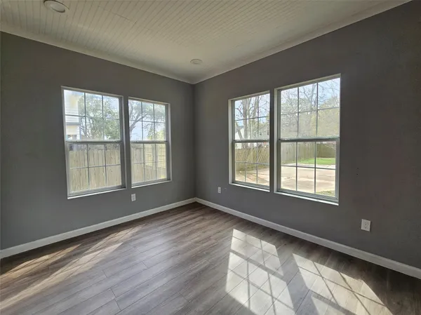 a kitchen with a stove and a microwave