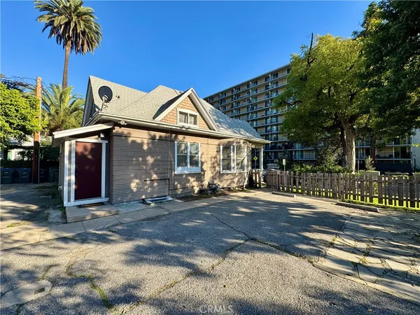 a view of a house with a patio