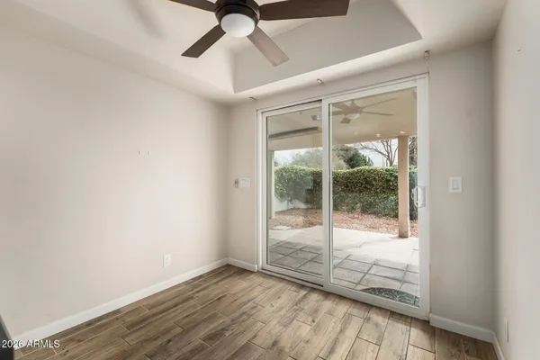 a view of an empty room