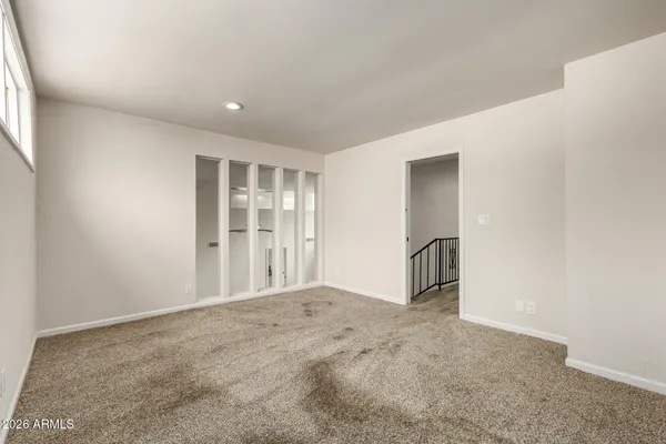 a view of an empty room