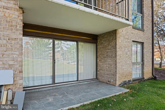 a view of backyard with green space