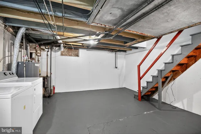 a view of storage and utility room