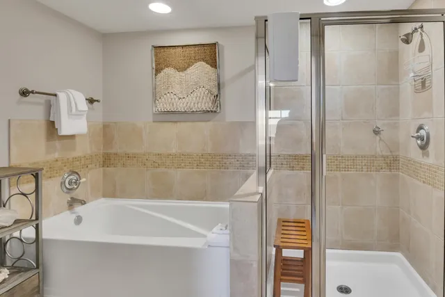 a bathroom with a sink and a shower