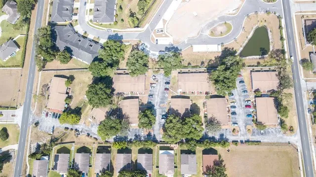 aerial view of a city with buildings