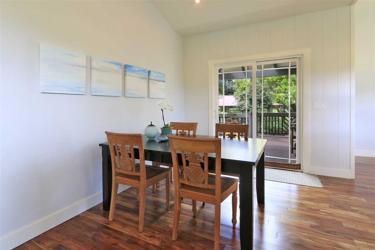 2736 Kaupakalua Road Haiku, HI 96708 - Photo 5 of 30 a view of a dining room with furniture window and wooden floor