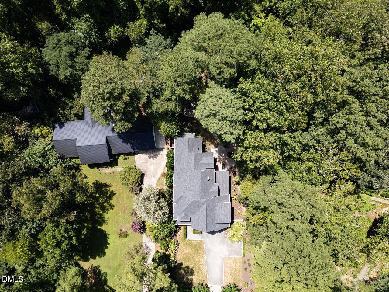 5309 Alpine Drive Raleigh, NC 27609 - Photo 51 of 67 an aerial view of a house with a yard