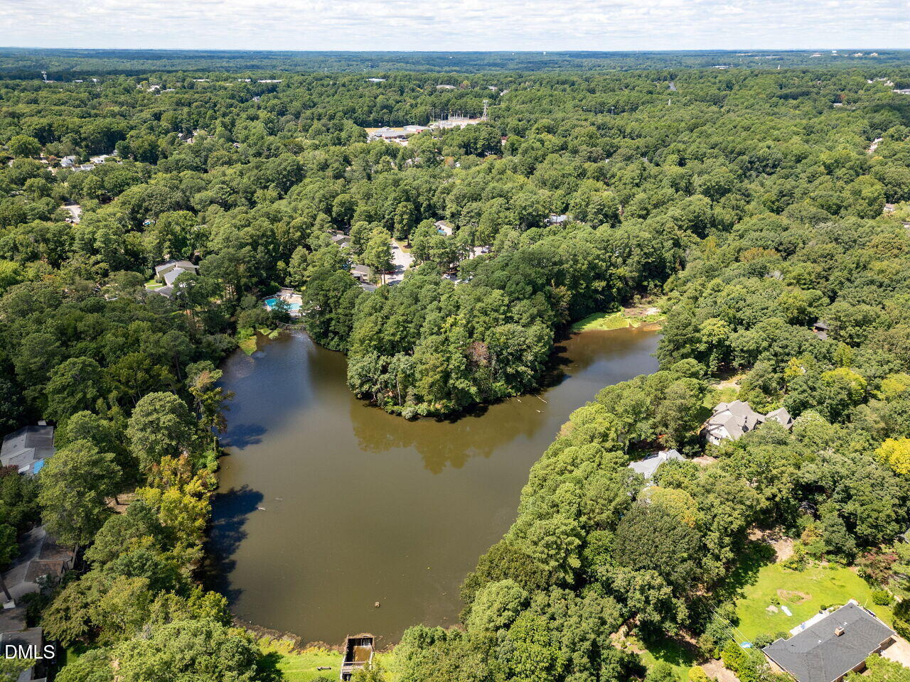 5309 Alpine Drive Raleigh, NC 27609 - Photo 52 of 67 an aerial view of a houses with a yard