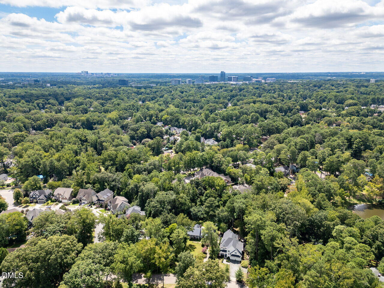 5309 Alpine Drive Raleigh, NC 27609 - Photo 54 of 67 an aerial view of a houses with yard and mountain view