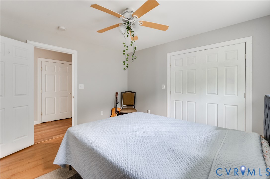1474 Welsh Tract Road Charlotte Court House, VA 23923 - Photo 26 of 48 Bedroom featuring light gray walls, wood-finish fl