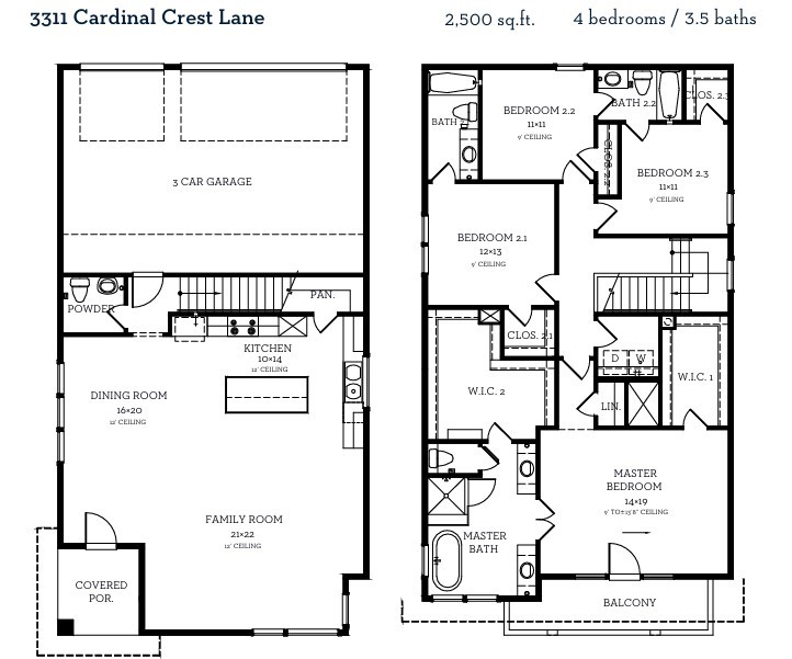 3311 Cardinal Crest Lane Houston, TX 77080 - Photo 14 of 14 This is the floor plan for 3311 Cardinal Crest