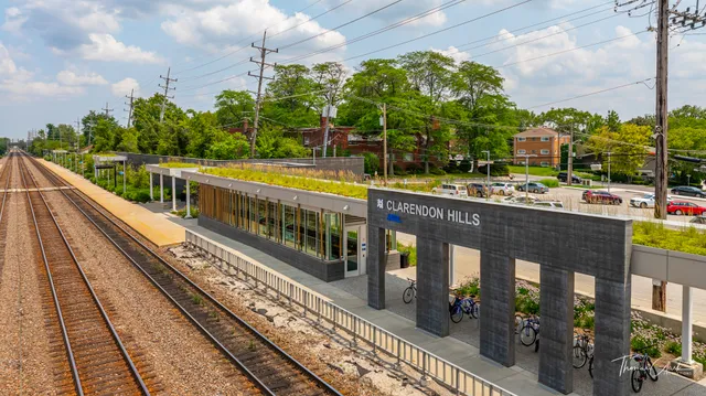 a view of a balcony with city view