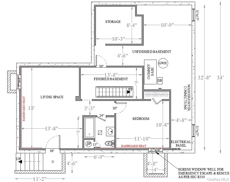 76 Jay Road Centereach, NY 11720 - Photo 47 of 47 Basement Layout