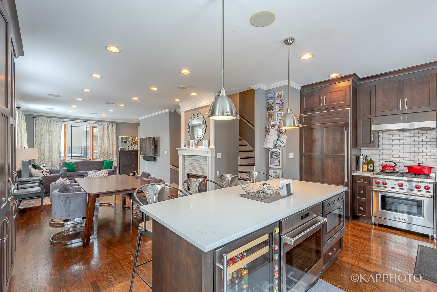 1 North Bishop Street, Unit 15 Chicago, IL 60607 - Photo 10 of 25 a large kitchen with a table and chairs