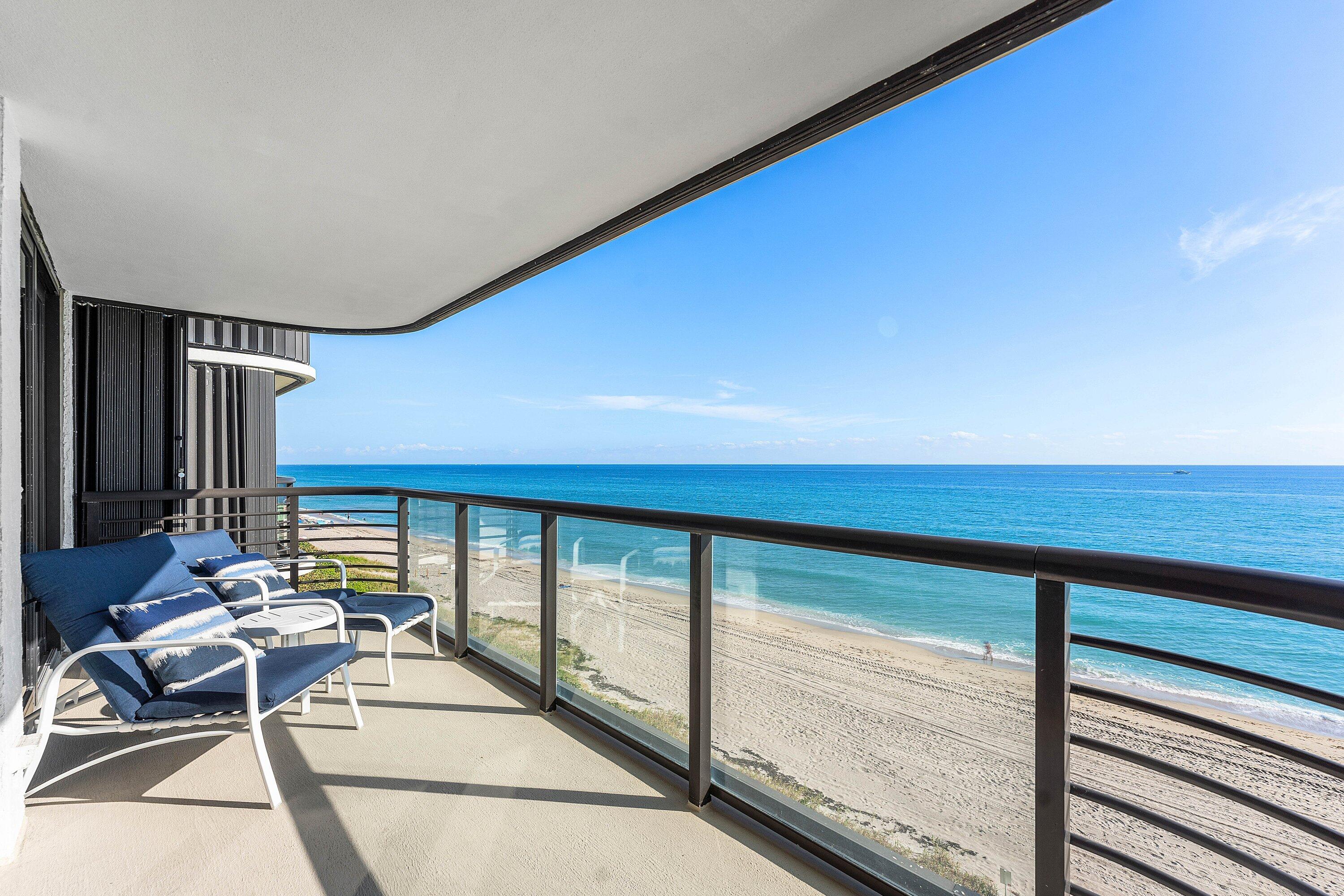 250 South Ocean Boulevard, Unit 4F Boca Raton, FL 33432 - Photo 20 of 45 a view of a balcony with chairs