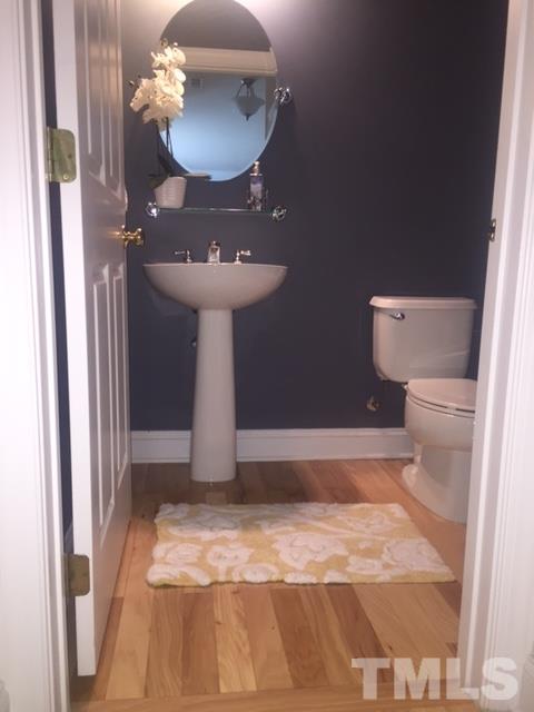 9525 Vira Drive Raleigh, NC 27617 - Photo 7 of 13 a bathroom with a sink and toilet
