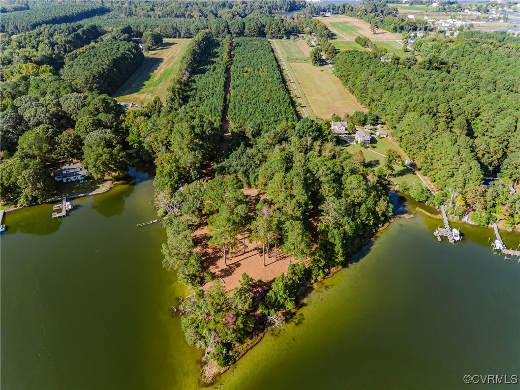 0 Ocran Road White Stone, VA 22578 - Photo 16 of 41 Aerial view of property and surrounding area with