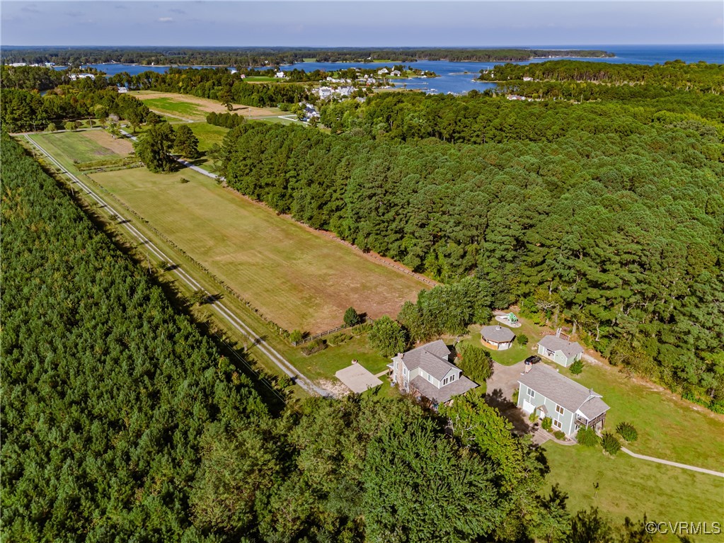 0 Ocran Road White Stone, VA 22578 - Photo 8 of 41 Aerial view of property and surrounding area with