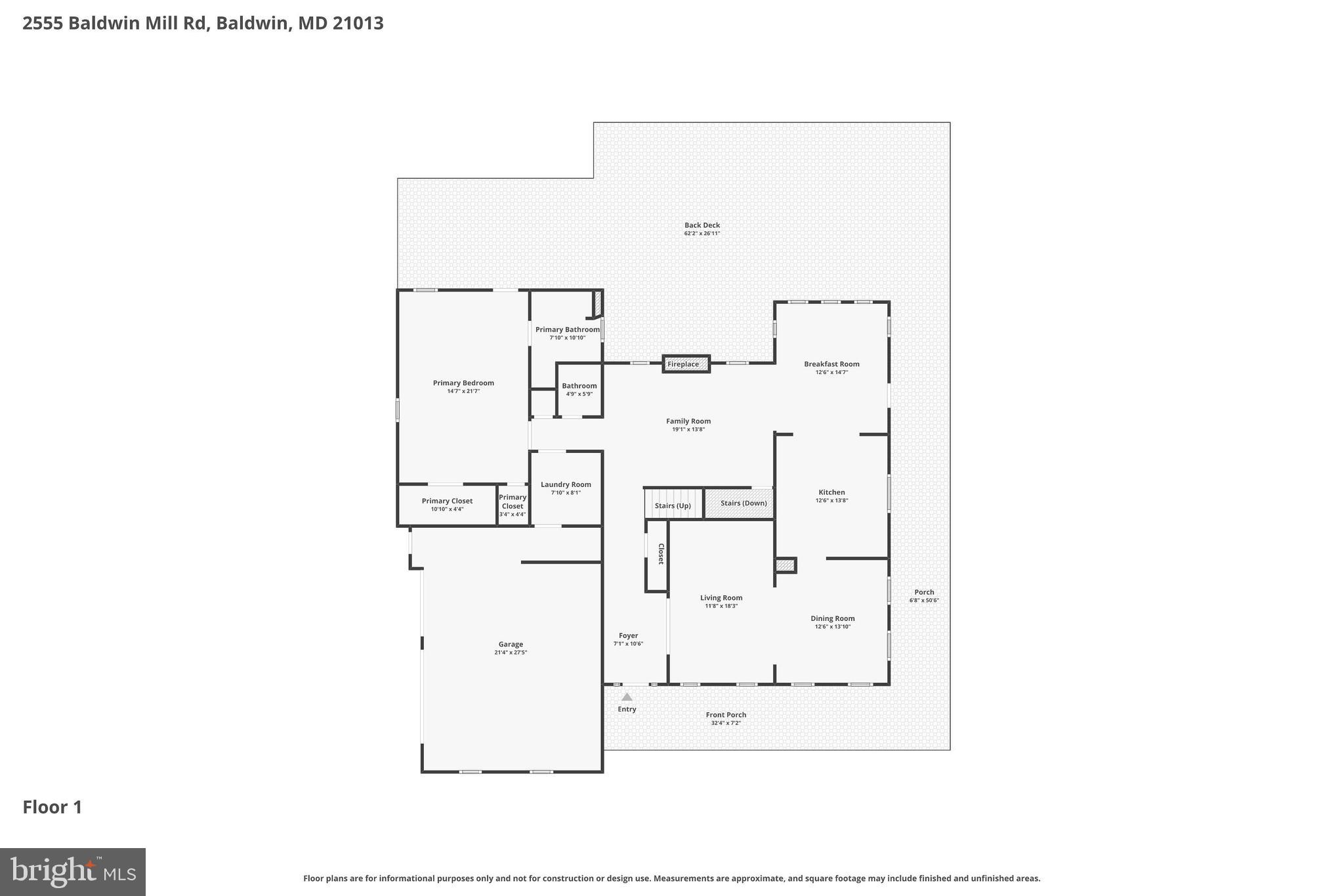 2555 Baldwin Mill Road Baldwin, MD 21013 - Photo 108 of 110 Main Floor- Floor Plan