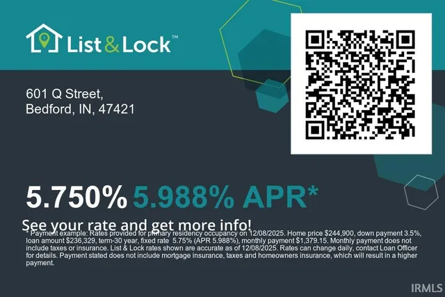 $244,900 | 601 Q Street, Bedford, IN 47421