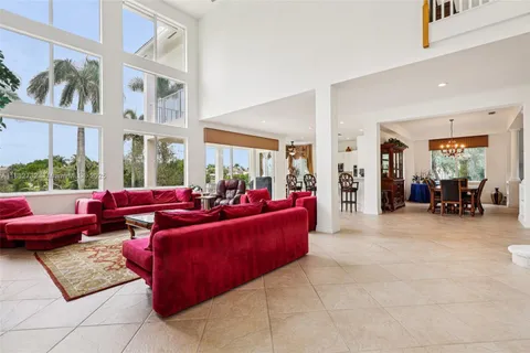 a living room with furniture and a couch