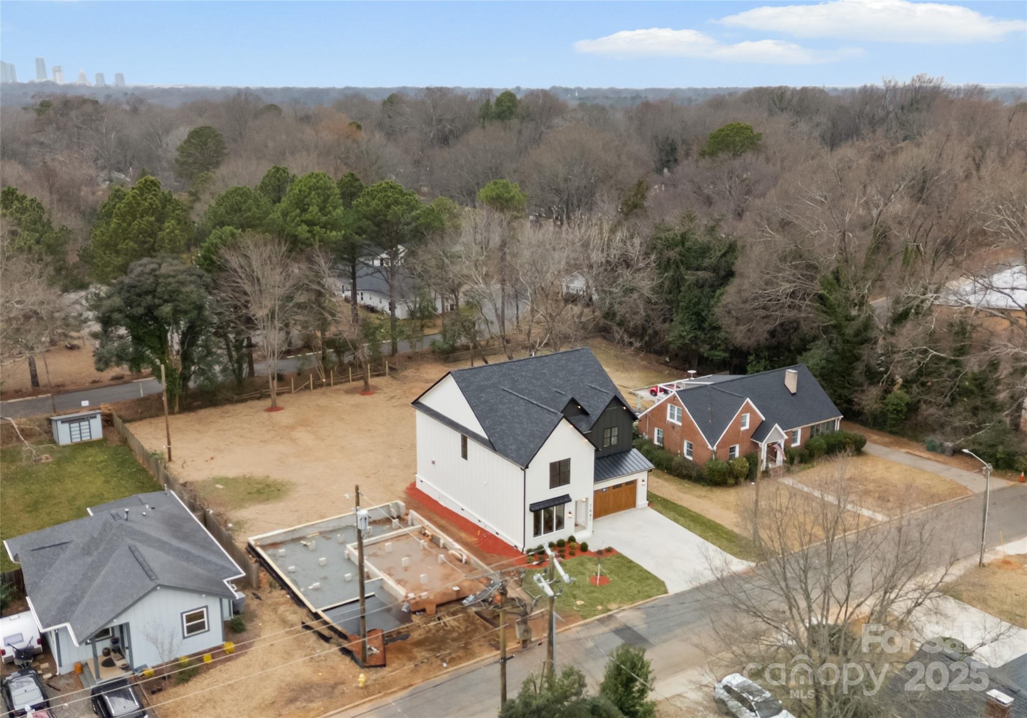 1641 Longfellow Street Charlotte, NC 28205 - Photo 47 of 48 an aerial view of a house