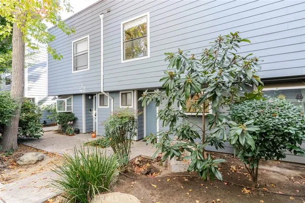 a view of front door and a window