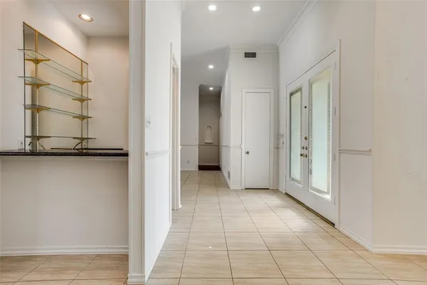 a view of a bathroom with a shower and a sink